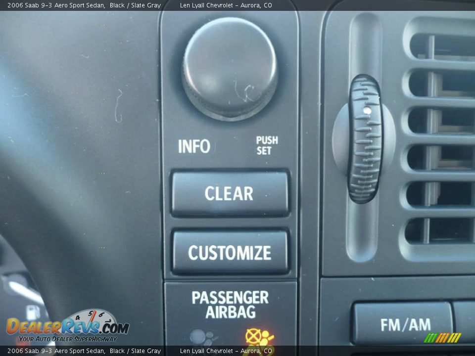 2006 Saab 9-3 Aero Sport Sedan Black / Slate Gray Photo #27