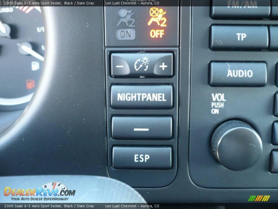 2006 Saab 9-3 Aero Sport Sedan Black / Slate Gray Photo #28
