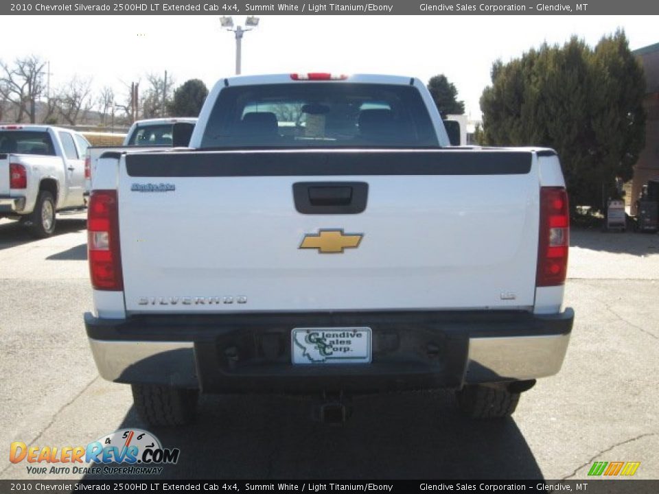 2010 Chevrolet Silverado 2500HD LT Extended Cab 4x4 Summit White / Light Titanium/Ebony Photo #25