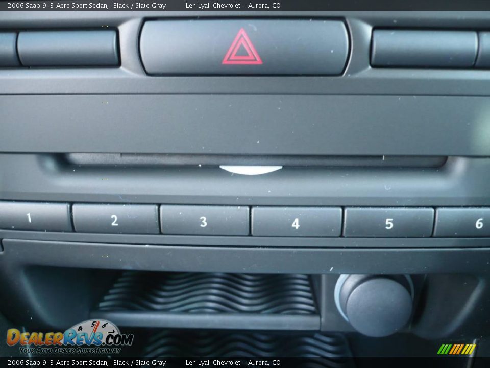 2006 Saab 9-3 Aero Sport Sedan Black / Slate Gray Photo #33