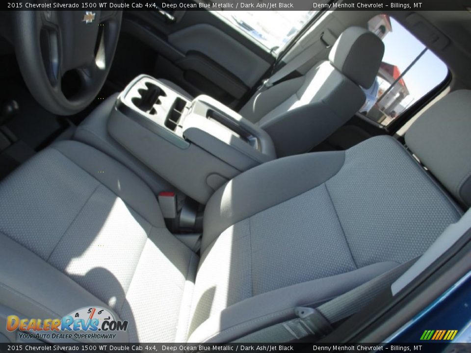 2015 Chevrolet Silverado 1500 WT Double Cab 4x4 Deep Ocean Blue Metallic / Dark Ash/Jet Black Photo #11