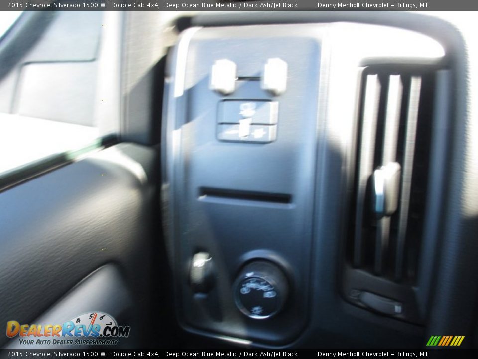 2015 Chevrolet Silverado 1500 WT Double Cab 4x4 Deep Ocean Blue Metallic / Dark Ash/Jet Black Photo #14