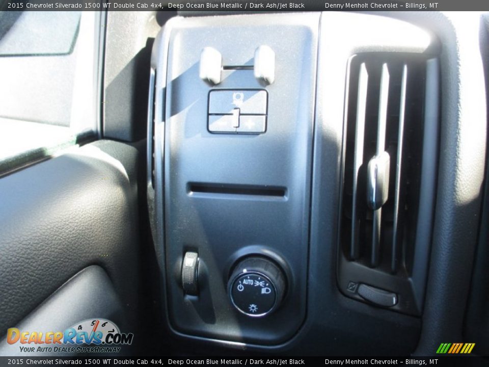2015 Chevrolet Silverado 1500 WT Double Cab 4x4 Deep Ocean Blue Metallic / Dark Ash/Jet Black Photo #15