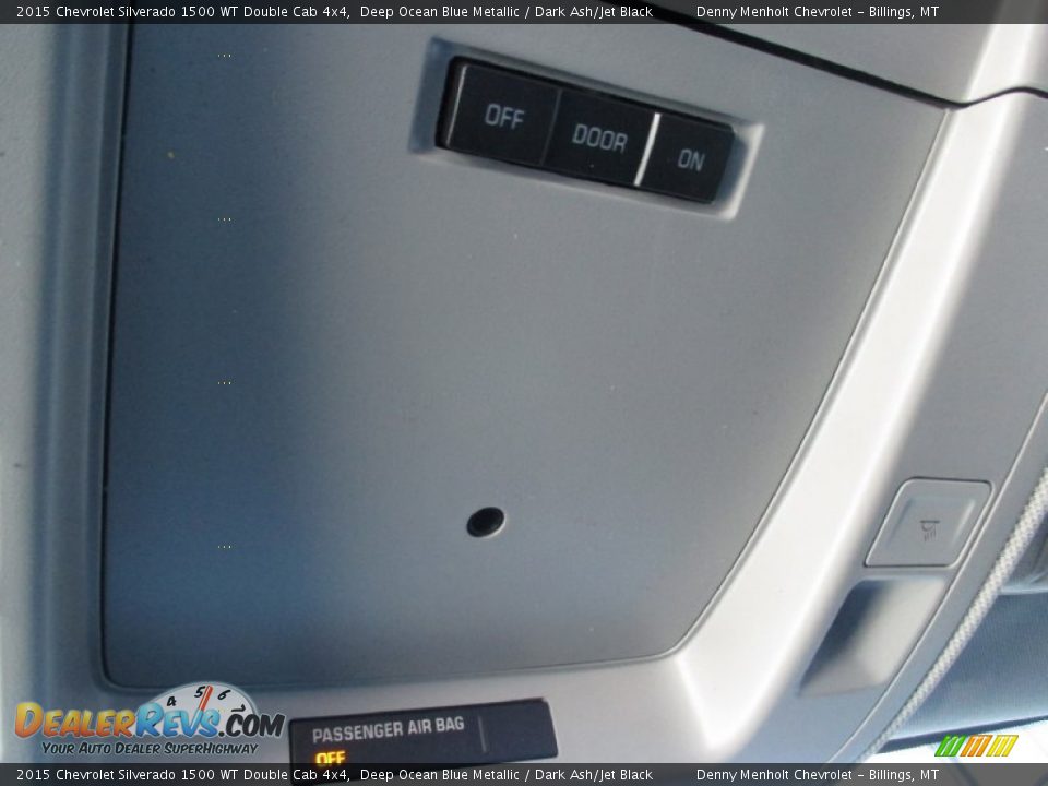 2015 Chevrolet Silverado 1500 WT Double Cab 4x4 Deep Ocean Blue Metallic / Dark Ash/Jet Black Photo #17