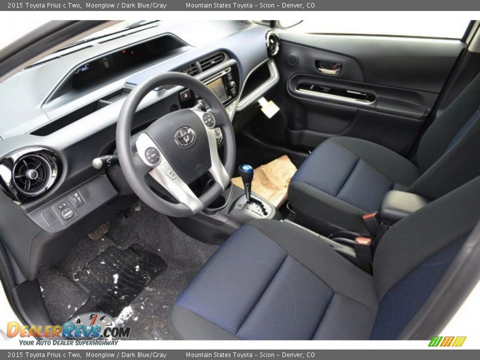 Dark Blue/Gray Interior - 2015 Toyota Prius c Two Photo #5