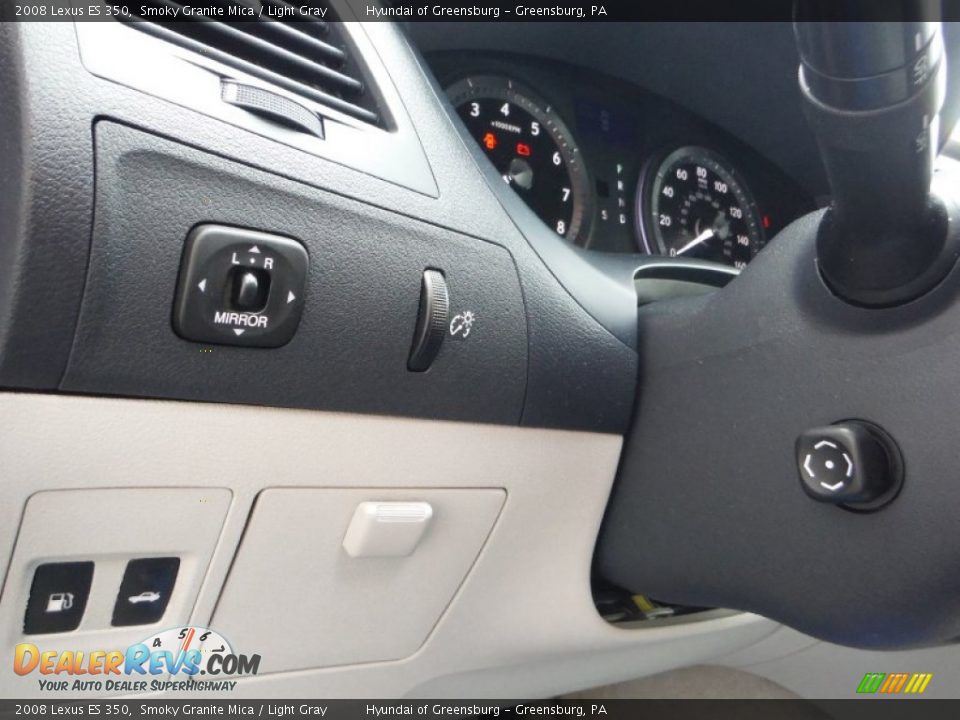 2008 Lexus ES 350 Smoky Granite Mica / Light Gray Photo #16