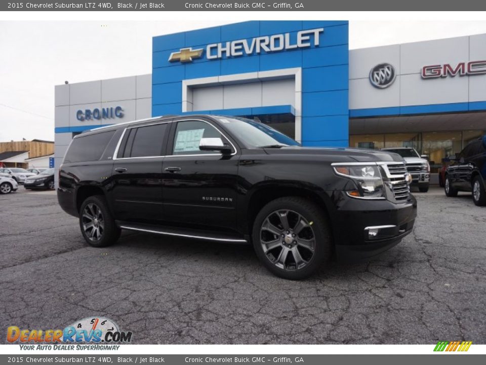 2015 Chevrolet Suburban LTZ 4WD Black / Jet Black Photo #1