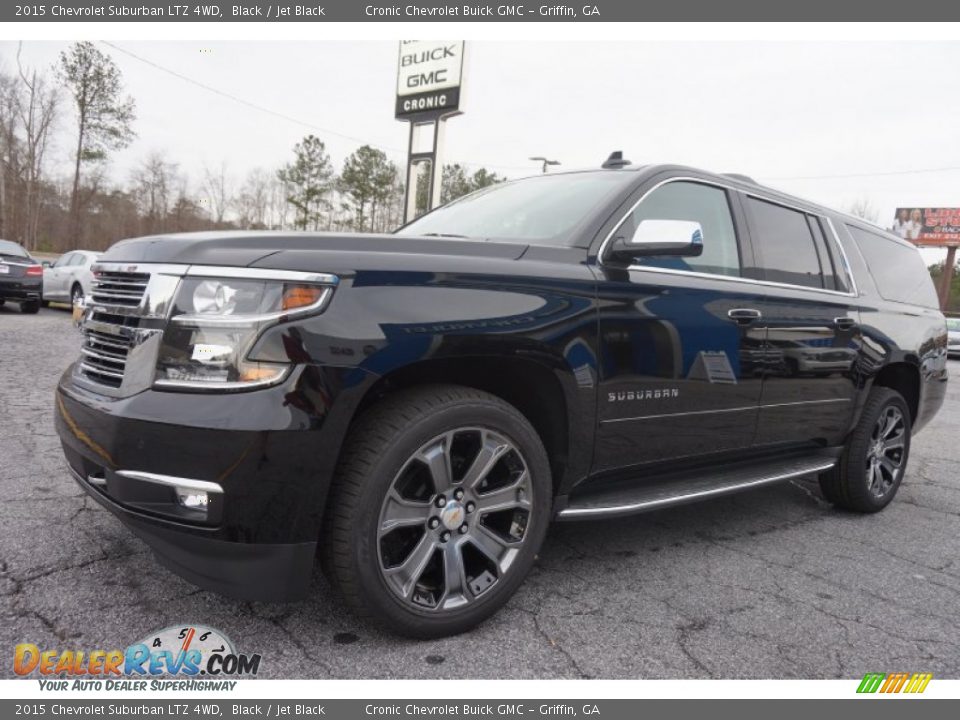 2015 Chevrolet Suburban LTZ 4WD Black / Jet Black Photo #3