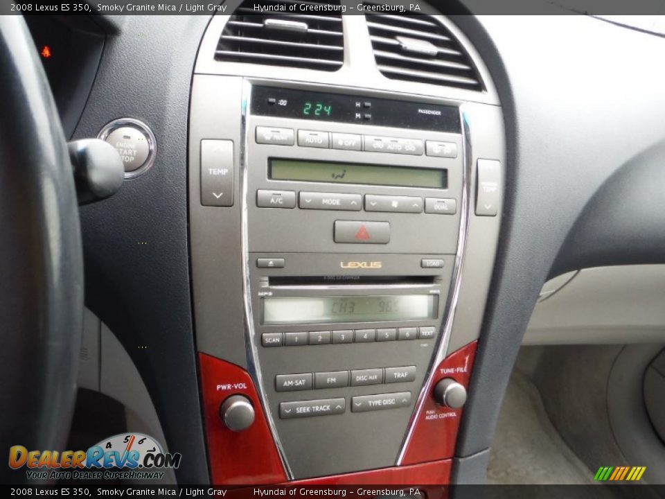 2008 Lexus ES 350 Smoky Granite Mica / Light Gray Photo #19