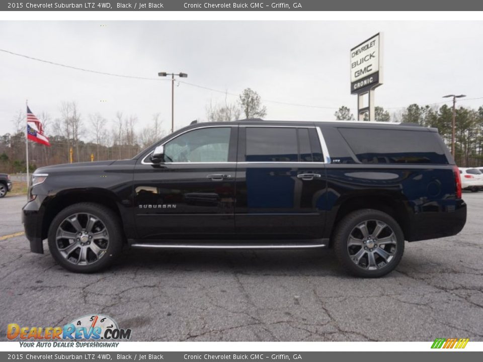 2015 Chevrolet Suburban LTZ 4WD Black / Jet Black Photo #4