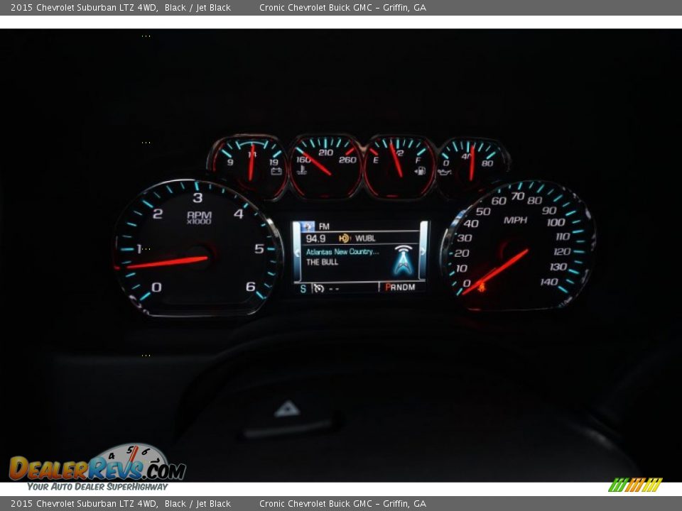 2015 Chevrolet Suburban LTZ 4WD Black / Jet Black Photo #13