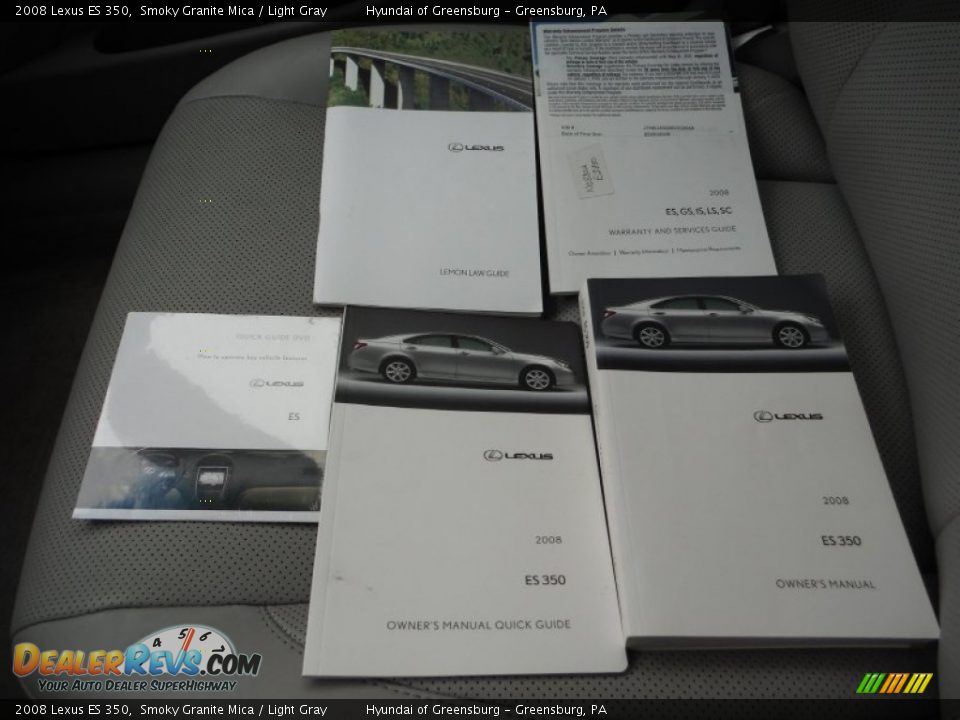 2008 Lexus ES 350 Smoky Granite Mica / Light Gray Photo #31