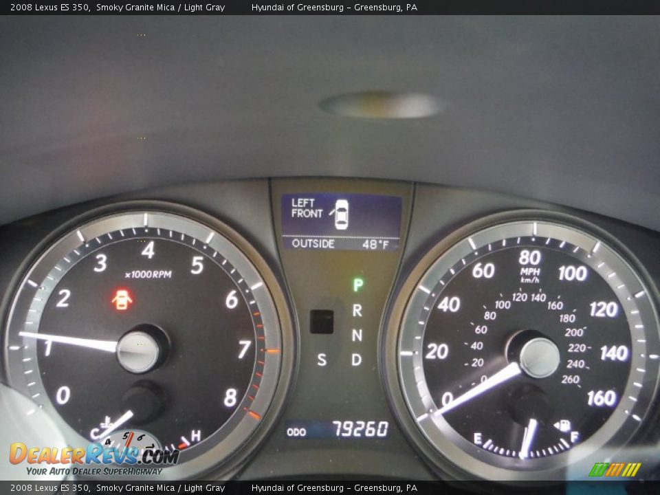 2008 Lexus ES 350 Smoky Granite Mica / Light Gray Photo #35