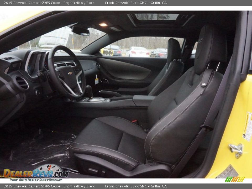 Black Interior - 2015 Chevrolet Camaro SS/RS Coupe Photo #9