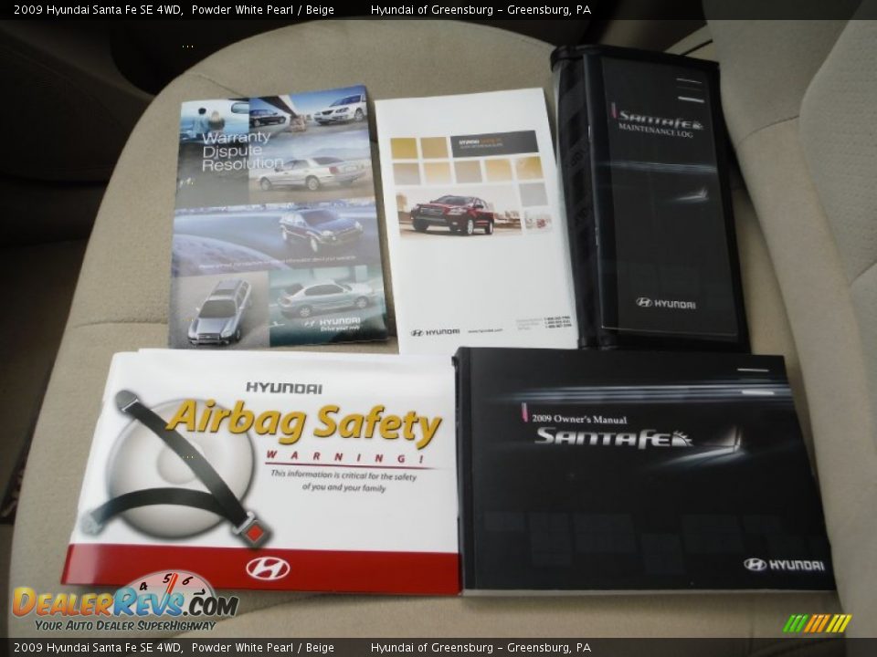 Books/Manuals of 2009 Hyundai Santa Fe SE 4WD Photo #32