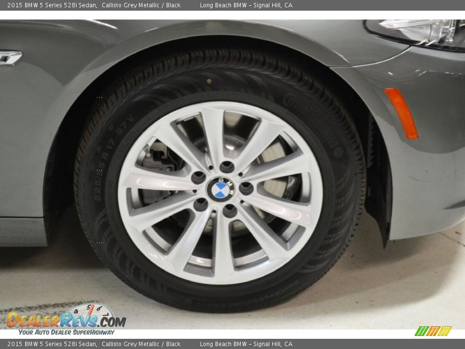 2015 BMW 5 Series 528i Sedan Callisto Grey Metallic / Black Photo #3