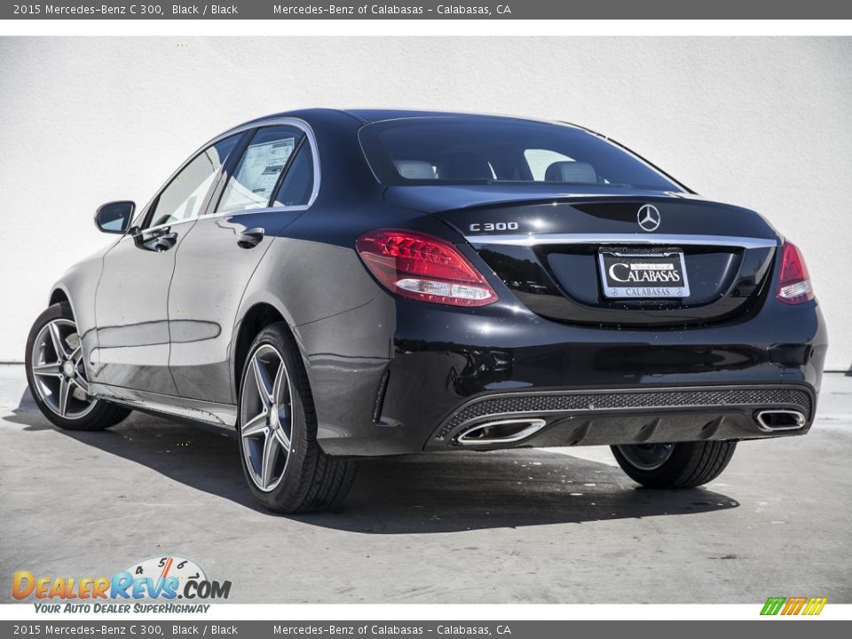 2015 Mercedes-Benz C 300 Black / Black Photo #2