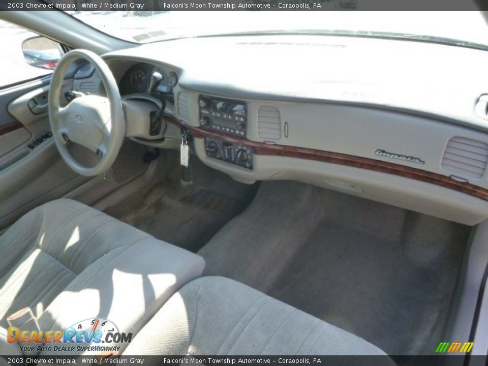 2003 Chevrolet Impala White / Medium Gray Photo #11