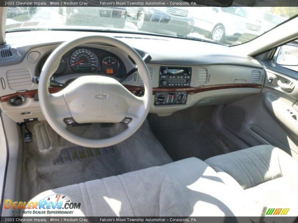 2003 Chevrolet Impala White / Medium Gray Photo #17