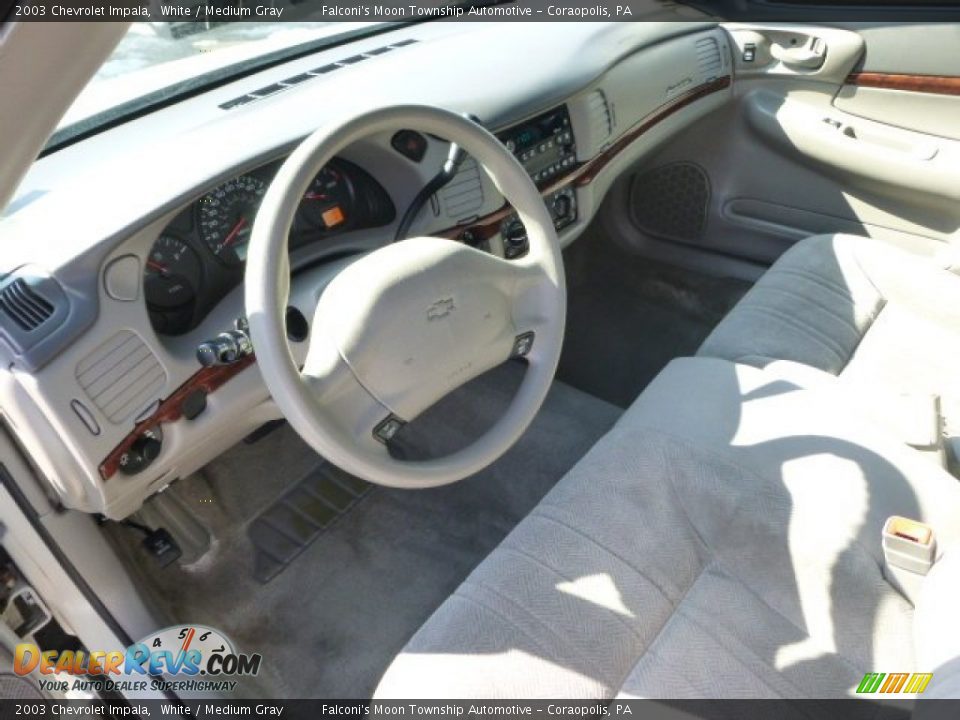 2003 Chevrolet Impala White / Medium Gray Photo #21