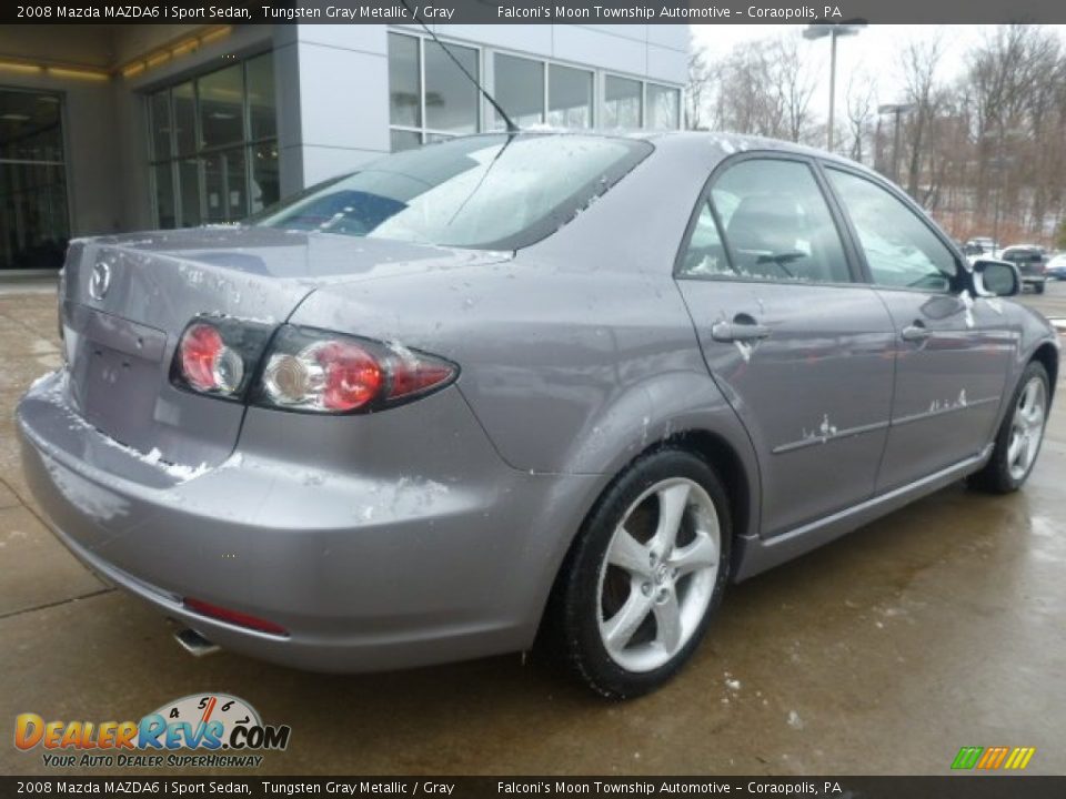 2008 Mazda MAZDA6 i Sport Sedan Tungsten Gray Metallic / Gray Photo #6