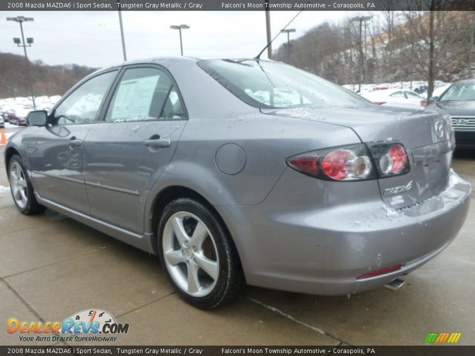 2008 Mazda MAZDA6 i Sport Sedan Tungsten Gray Metallic / Gray Photo #8