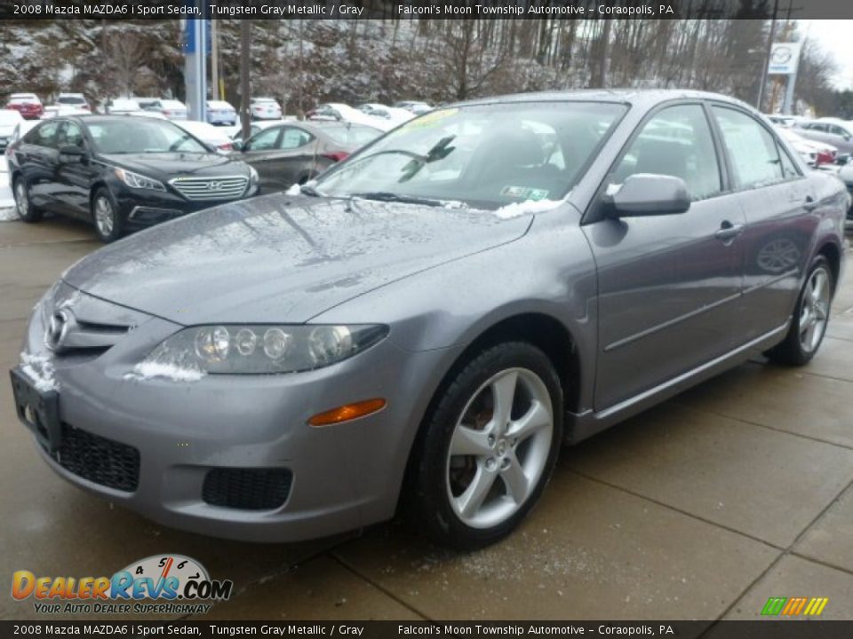 2008 Mazda MAZDA6 i Sport Sedan Tungsten Gray Metallic / Gray Photo #10