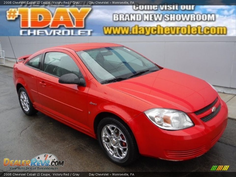 2008 Chevrolet Cobalt LS Coupe Victory Red / Gray Photo #1