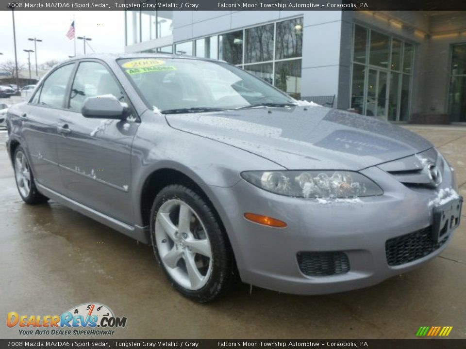 2008 Mazda MAZDA6 i Sport Sedan Tungsten Gray Metallic / Gray Photo #12