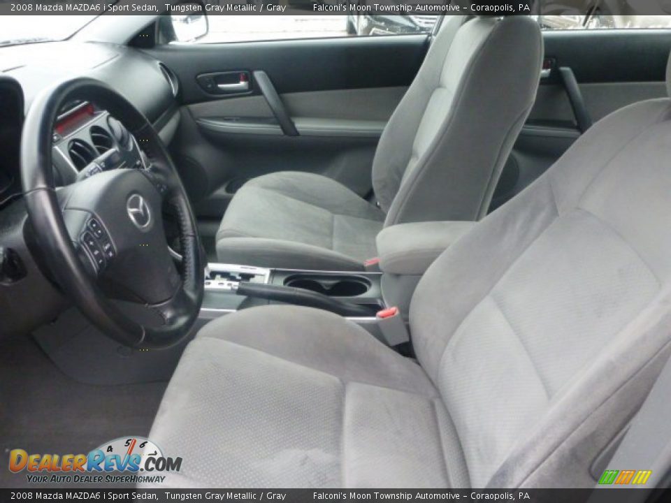 2008 Mazda MAZDA6 i Sport Sedan Tungsten Gray Metallic / Gray Photo #14