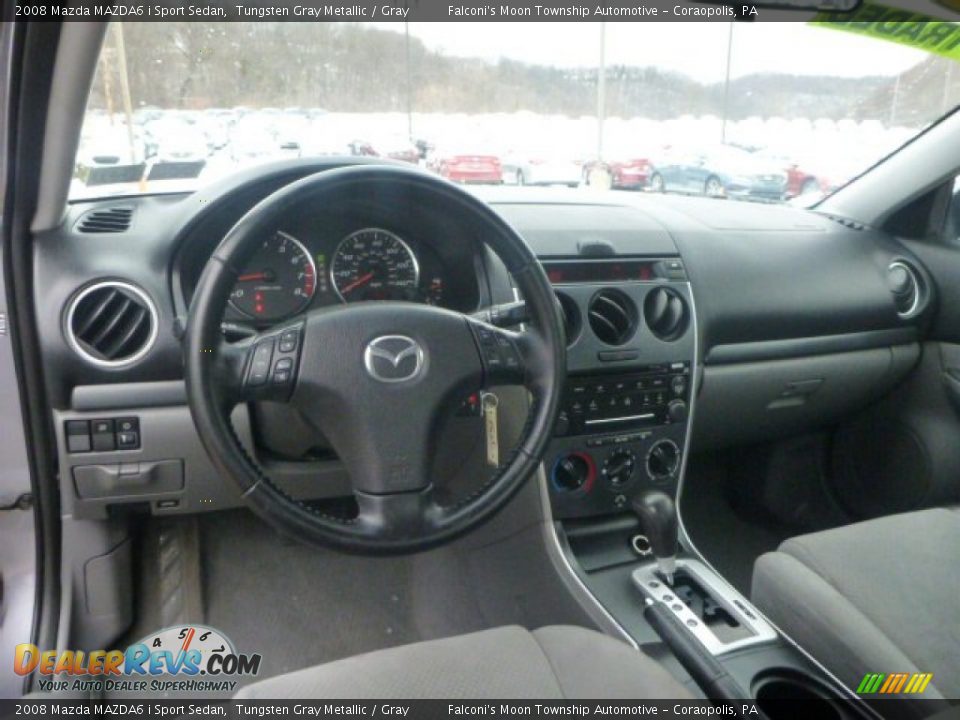 2008 Mazda MAZDA6 i Sport Sedan Tungsten Gray Metallic / Gray Photo #16