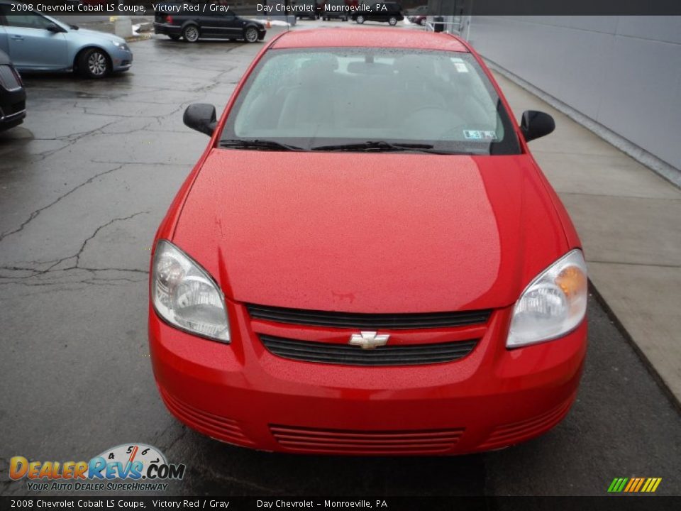 2008 Chevrolet Cobalt LS Coupe Victory Red / Gray Photo #7