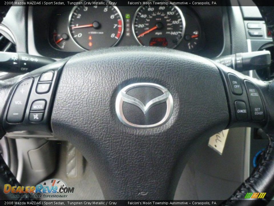 2008 Mazda MAZDA6 i Sport Sedan Tungsten Gray Metallic / Gray Photo #20