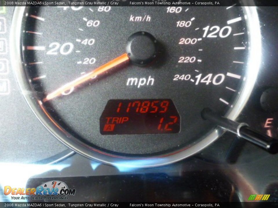 2008 Mazda MAZDA6 i Sport Sedan Tungsten Gray Metallic / Gray Photo #25