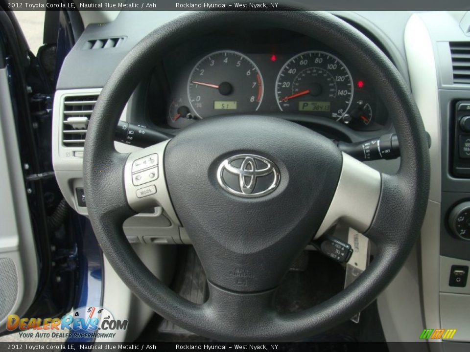 2012 Toyota Corolla LE Nautical Blue Metallic / Ash Photo #13