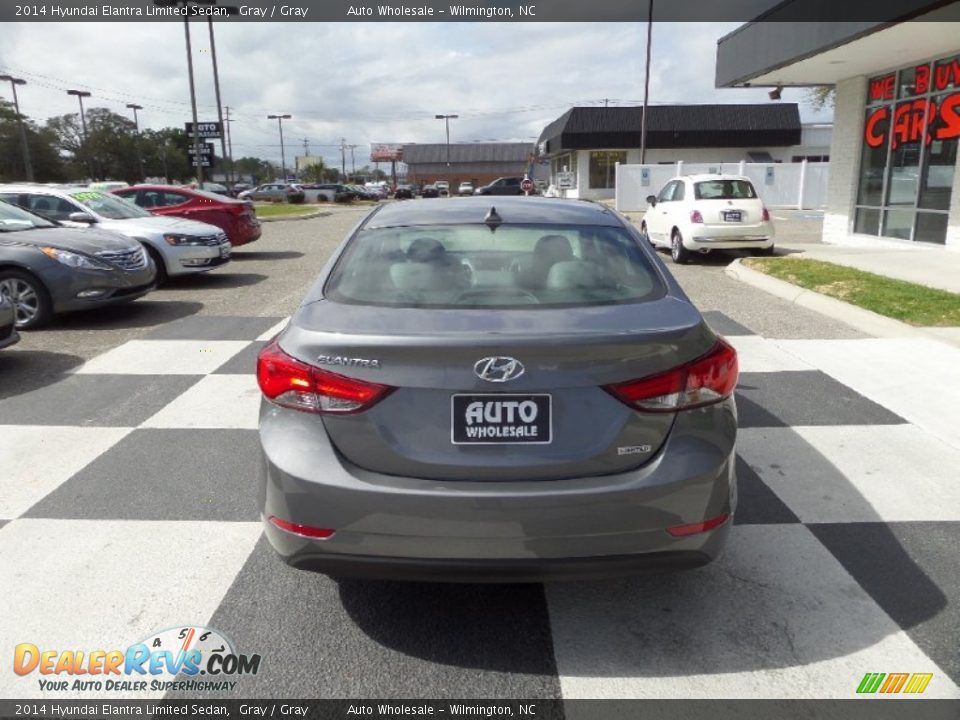 2014 Hyundai Elantra Limited Sedan Gray / Gray Photo #4