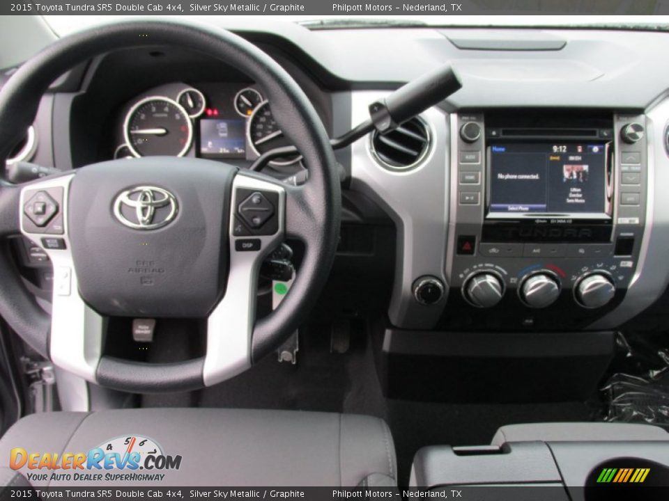 2015 Toyota Tundra SR5 Double Cab 4x4 Silver Sky Metallic / Graphite Photo #25