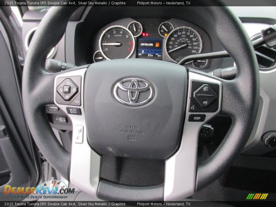 2015 Toyota Tundra SR5 Double Cab 4x4 Silver Sky Metallic / Graphite Photo #30