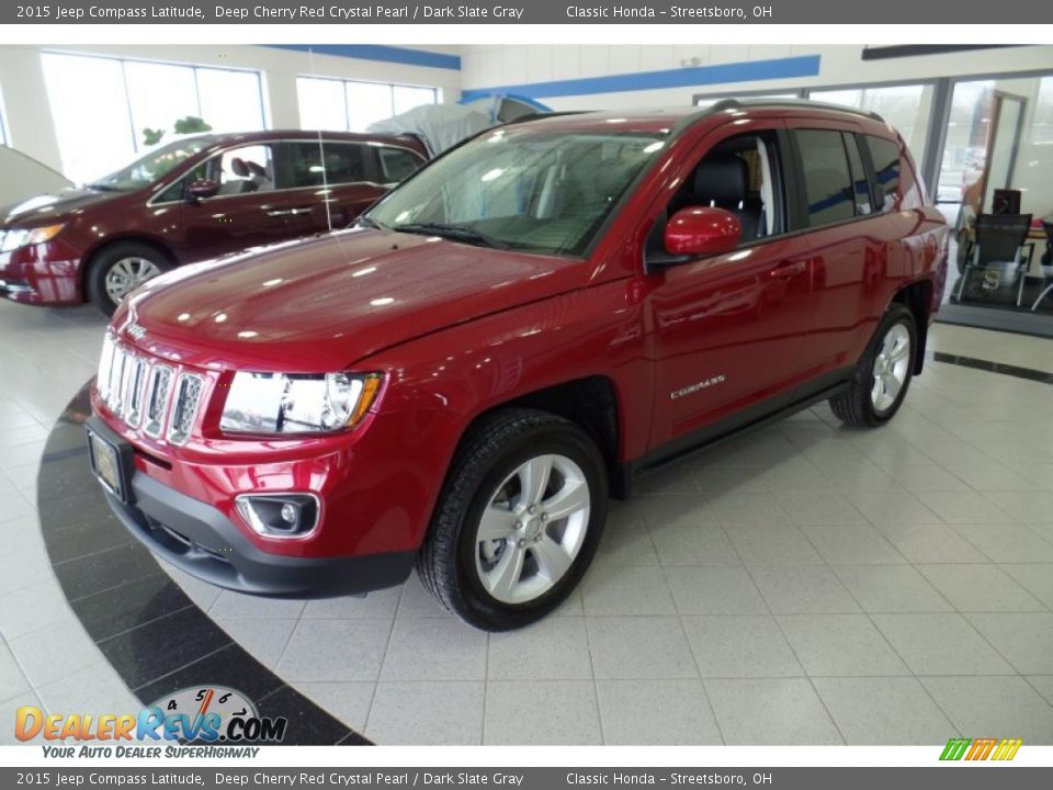 2015 Jeep Compass Latitude Deep Cherry Red Crystal Pearl / Dark Slate Gray Photo #1