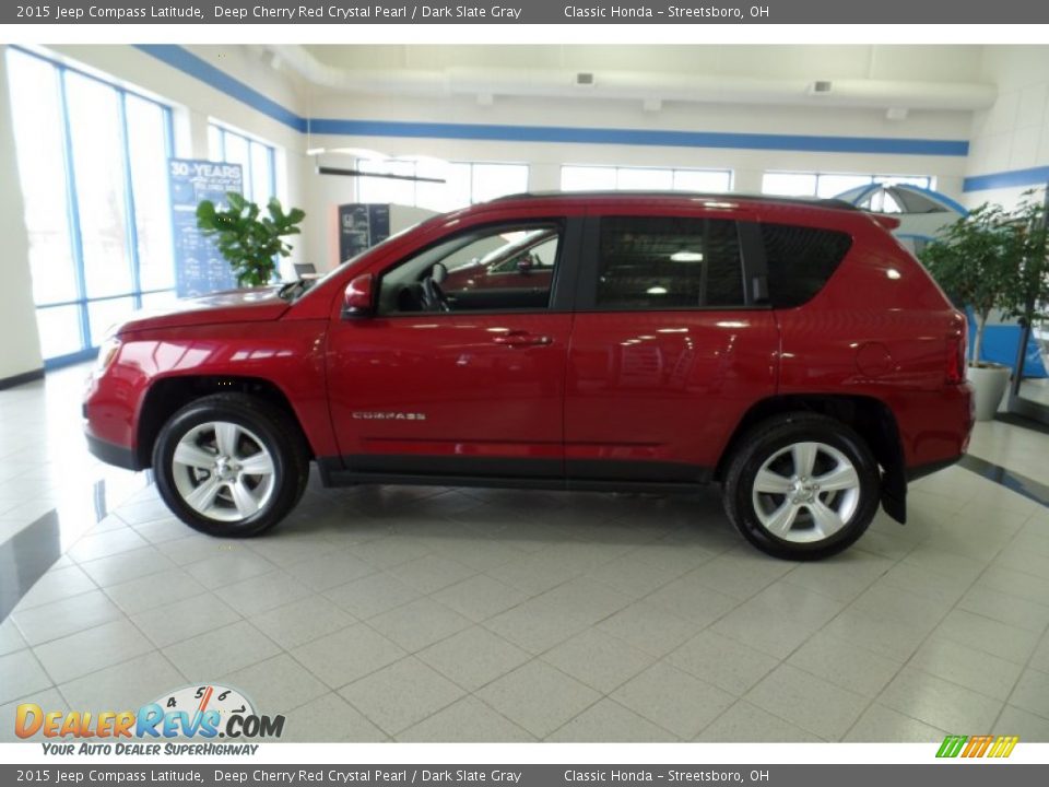 Deep Cherry Red Crystal Pearl 2015 Jeep Compass Latitude Photo #2
