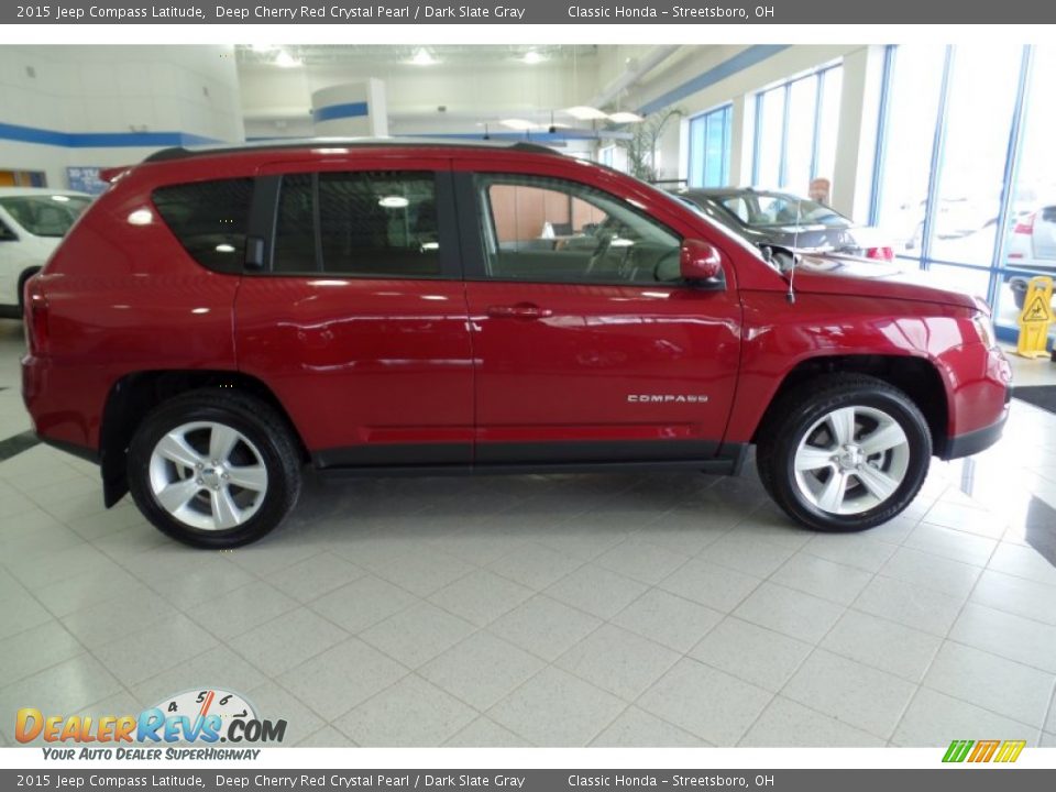 Deep Cherry Red Crystal Pearl 2015 Jeep Compass Latitude Photo #6