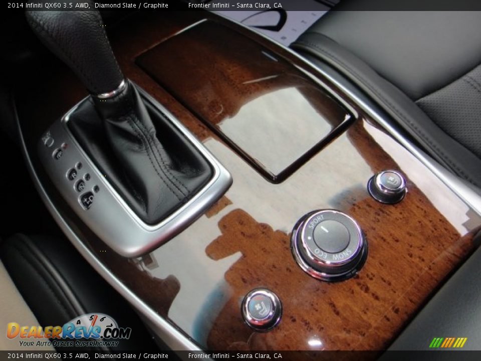 2014 Infiniti QX60 3.5 AWD Diamond Slate / Graphite Photo #21