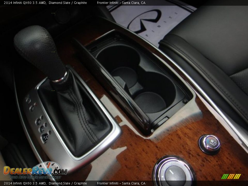 2014 Infiniti QX60 3.5 AWD Diamond Slate / Graphite Photo #22