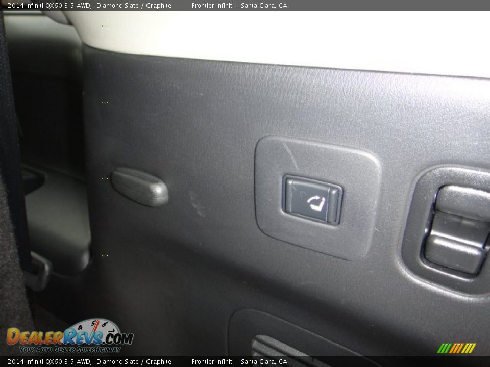 2014 Infiniti QX60 3.5 AWD Diamond Slate / Graphite Photo #27