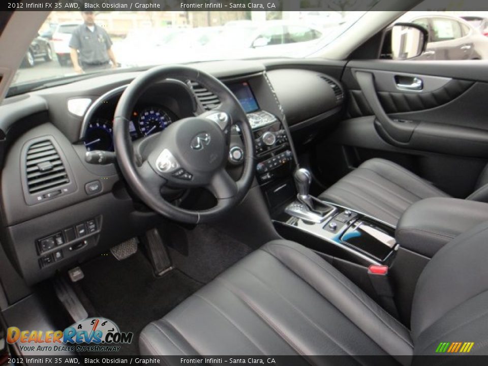 Graphite Interior - 2012 Infiniti FX 35 AWD Photo #7