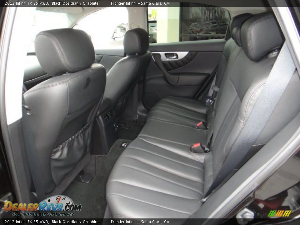 Rear Seat of 2012 Infiniti FX 35 AWD Photo #20