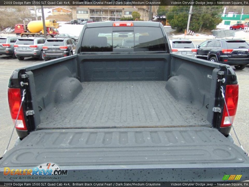 2009 Dodge Ram 1500 SLT Quad Cab 4x4 Brilliant Black Crystal Pearl / Dark Slate/Medium Graystone Photo #13