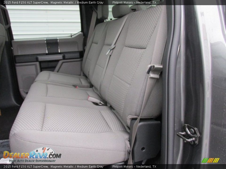 Rear Seat of 2015 Ford F150 XLT SuperCrew Photo #18