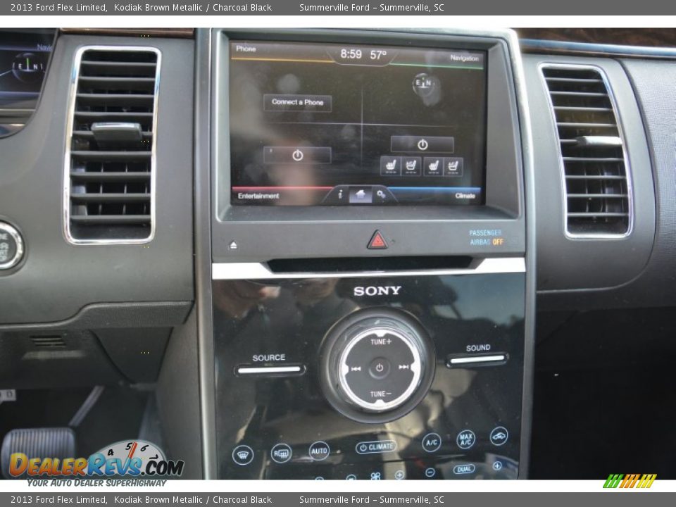 2013 Ford Flex Limited Kodiak Brown Metallic / Charcoal Black Photo #25