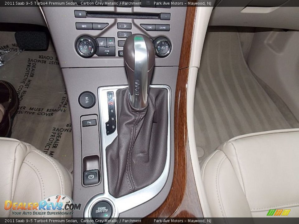 2011 Saab 9-5 Turbo4 Premium Sedan Carbon Grey Metallic / Parchment Photo #24